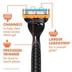 Buy now Gillette Fusion5 Razor Refills for Men, 8 Razor Blade Refills at indiglob india