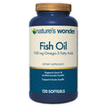 Nature's Wonder Fish Oil 1100mg Omega-3 Fatty Acids EPA & DHA,120 Softgels | Whole Body Support Joint, Heart, Immune, Eye & Brain Health for Women & Men, Rigorously Tested, Gluten-Free, 120 Day Supply