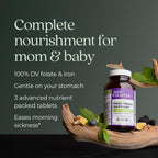 New Chapter Advanced Perfect Prenatal Vitamins, 96 Count | Non-GMO Formula with Methylfolate, Fermented Iron, Vitamin D3 and Ginger for Healthy Baby and Mom, Made with Organic Herbs