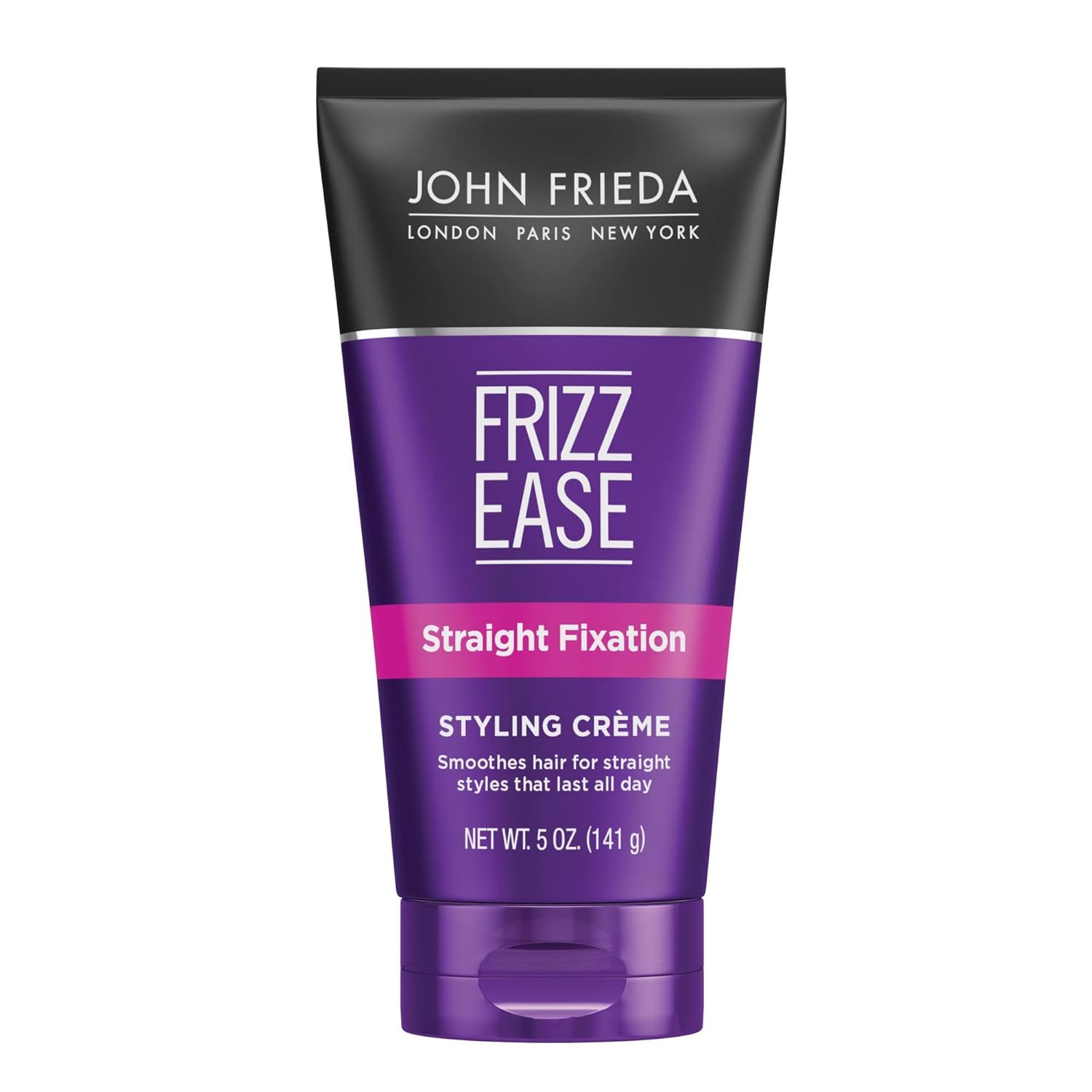 Buy now John Frieda Frizz Ease Straight Fixation Styling Crème, Straightens Frizzy Hair with Milk Protein & Almond Oil, Sleek & Frizz-Free, with ThermaGuard Heat Protection Against Damage, 5 Oz 5 Ounce (Pack of 3) at indiglob india
