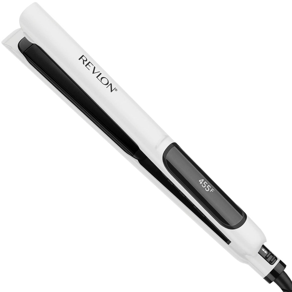 Buy now REVLON Crystal C + Ceramic Digital Hair Flat Iron | Long-Lasting Shine and Less Frizz, (1 in) at indiglob india