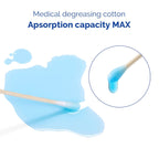 Buy now JMU Medical Cotton Swabs, Cotton Swabs with Wooden Sticks, 1000 Count at indiglob india