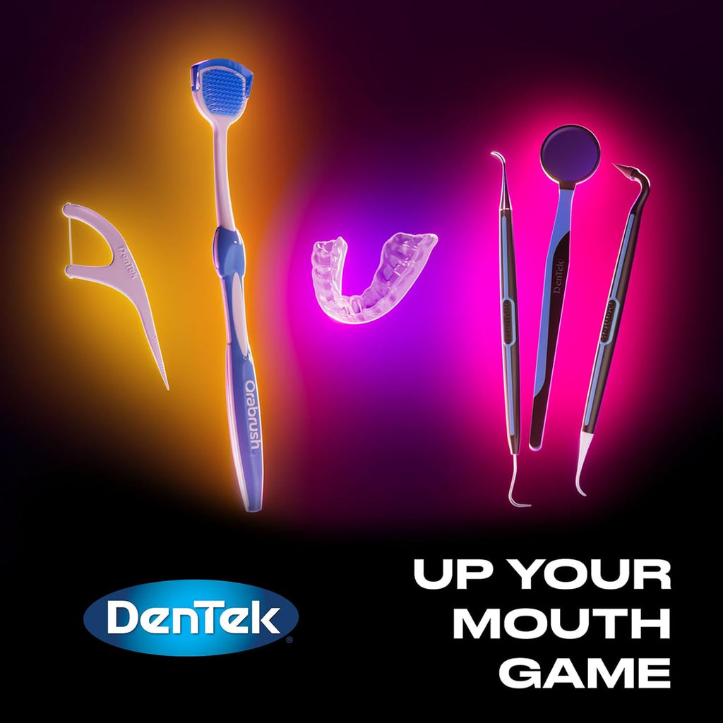 Buy now DenTek Orabrush Tongue Scraper, Gentle Tongue Cleaner Brush for Fresh Breath, 2 Count at indiglob india