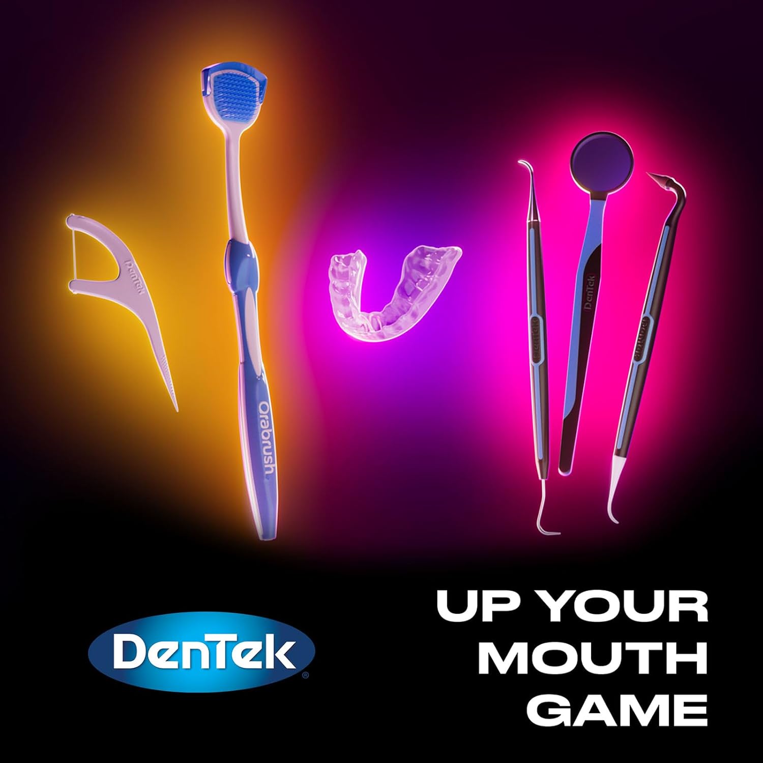 Buy now DenTek Orabrush Tongue Scraper, Gentle Tongue Cleaner Brush for Fresh Breath, 2 Count at indiglob india
