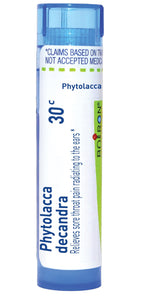 Boiron Phytolacca Decandra 30C Homeopathic Medicine for Sore Throat - 80 Pellets