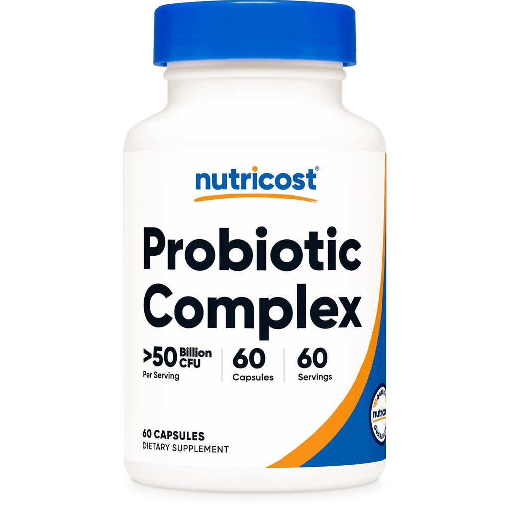 Nutricost Probiotic Complex (50 Billion CFU) 60 Capsules, for Men and Women | Vegetarian Capsules, GMO-Free, Gluten-Free