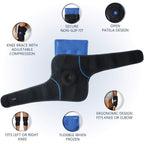 Buy now ComfiLife Knee Ice Pack with Wrap Reusable Hot & Cold Therapy Gel Pack Adjustable Compression Support for Injuries, Pain, Surgery, Arthritis, Meniscus and More at indiglob india