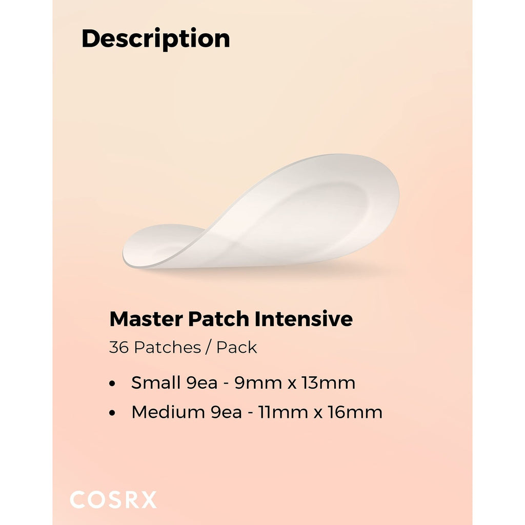 Buy now COSRX Master Patch Intensive | Oval-Shaped Hydrocolloid Pimple Patch with Tea Tree Oil & Salicylic Acid | Quick & Easy Blemish, Zit, Spot Treatment (90 Patches (Medium, Large), 90, Count) at indiglob india