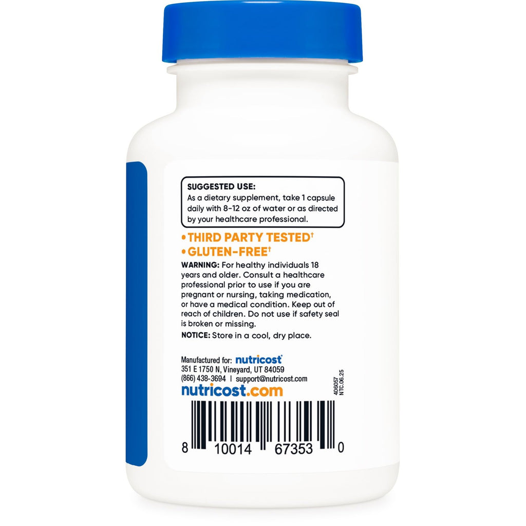 Nutricost Zinc Picolinate 30mg, 120 Capsules - Gluten Free and GMO-Free