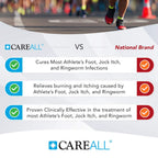 CareAll Miconazole Nitrate 2% Antifungal Cream 1.0 oz. (4 Pack), Cures Most Athlete’s Foot, Jock Itch, Ringworm, Compare to Leading Brand