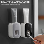 Buy now MOPMS Toothpaste Dispenser Wall Mounted for Bathroom Automatic Toothpaste Squeezer for Kids and Adult (Black-1Pcs) at indiglob india