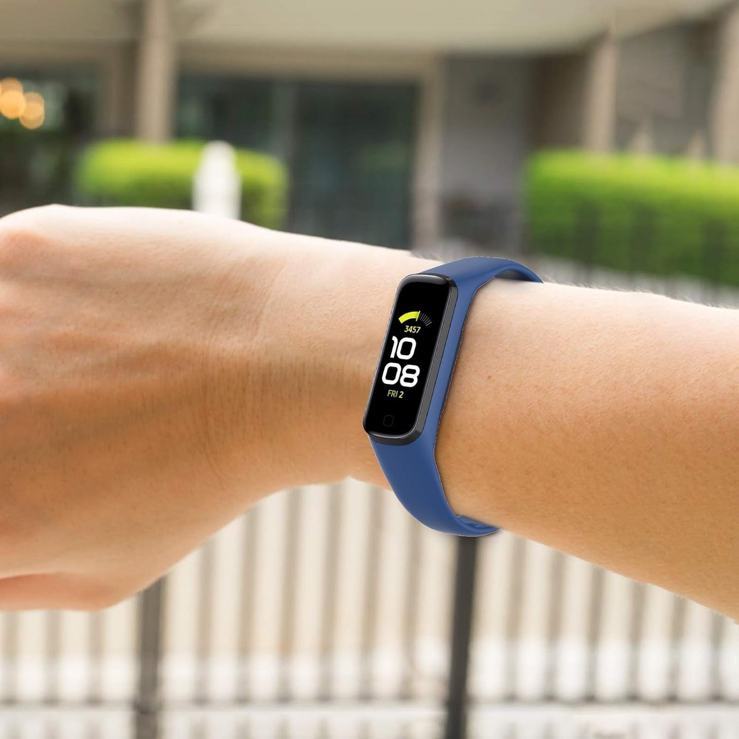 Buy now Bands Compatible with Samsung Galaxy Fit 2 Band for Women Men, Soft Silicone Replacement Straps Wristbands Accessories for Samsung Galaxy Fit2 at indiglob india