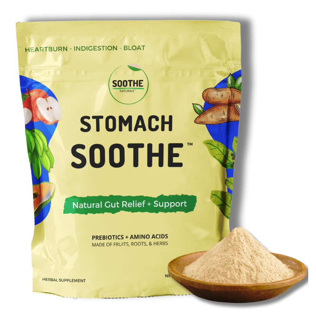 Soothe Naturals Acid Reflux Powder (90 Servings) | Natural Heartburn & Acid Reflux Relief - Alginate and L Glutamine Powder that Supports Gut Bacteria and Nourishes GI Lining