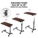 Medical king Adjustable Overbed Bedside Table Hospital Table