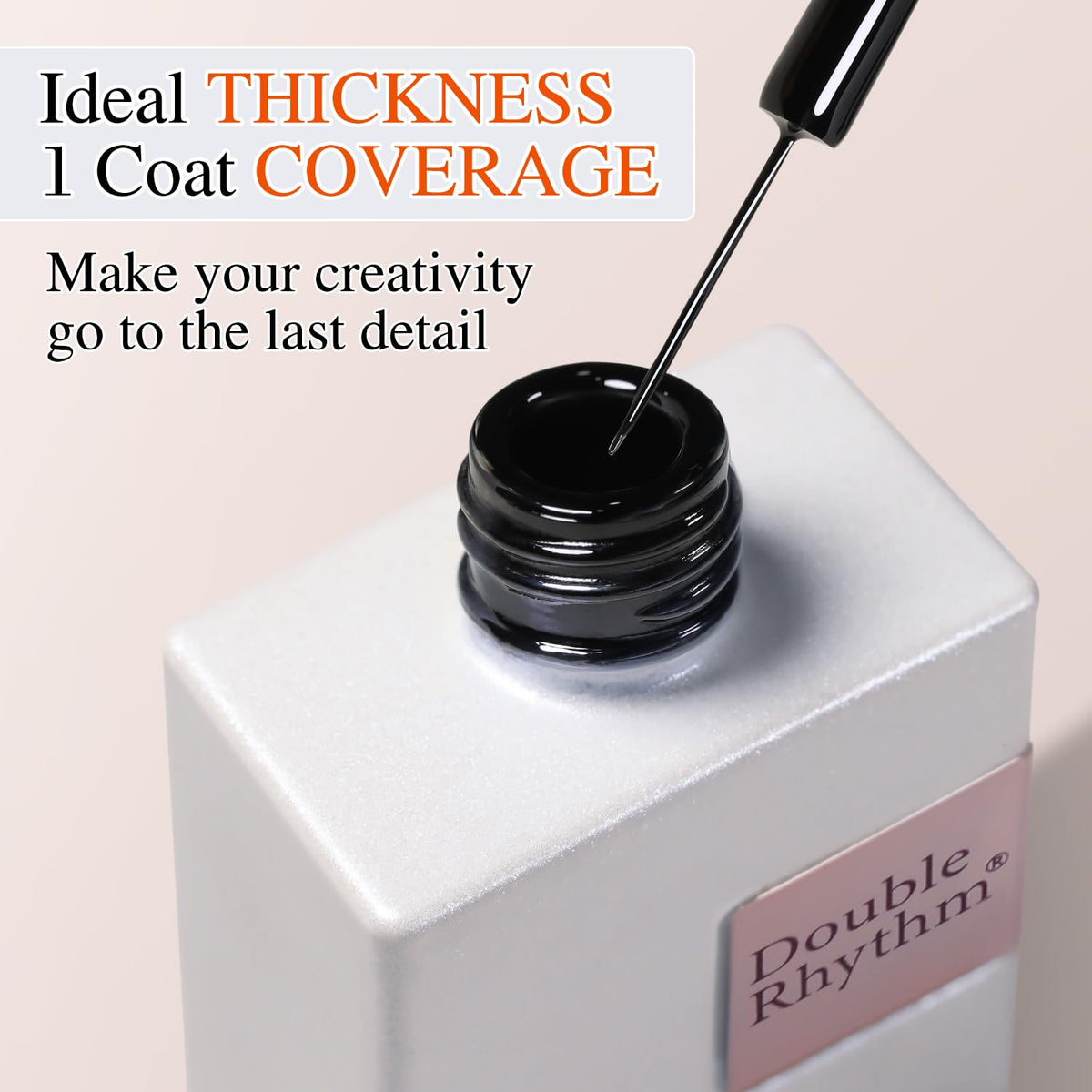 Double Rhythm 15 ml Metallic Gel Liner N features ideal thickness and one-coat coverage. Verified by CuratCart for quality.