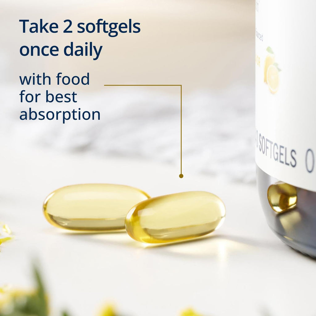 Metagenics OmegaGenics Fish Oil EPA-DHA 720 mg, 60 Softgels | High Potency Omega-3 Supplement, Supports Heart, Joint, Brain and Immune Health, Sustainably Sourced, Purity-Tested Fish Oil