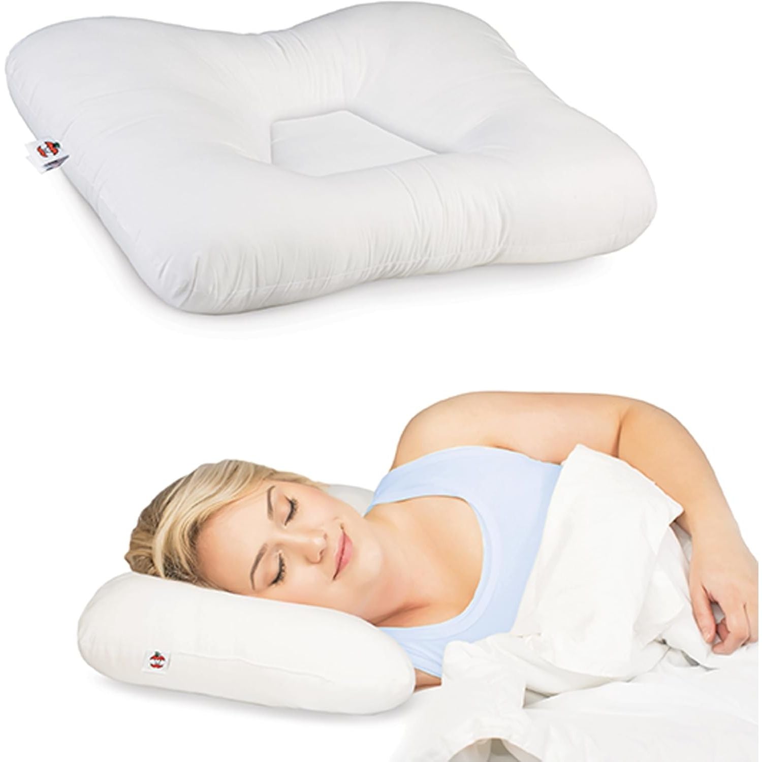 Buy now Core Products Tri-Core Cervical Support Pillow – Firm Orthopedic Neck Pillow for Pain Relief, Back and Side Sleepers – Ergonomic Contour Pillow – Assembled in USA, Petite Size at indiglob india
