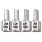 GAOY 4 Pcs 16ml Gel Nail Glue for Acrylic Nails Tips, Clear Glue Gel for Sheer Press ons for Long Lasting UV Light Cure DIY