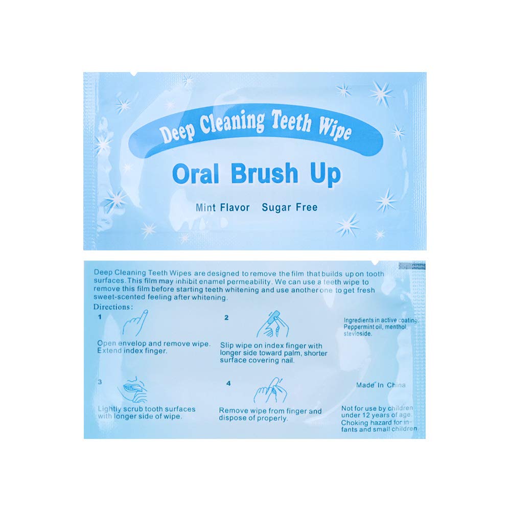 Buy now Mint-Flavored Oral Finger Wipes Teeth whitening Wipes Oral Cleaning Wipe (100 Pcs) at indiglob india