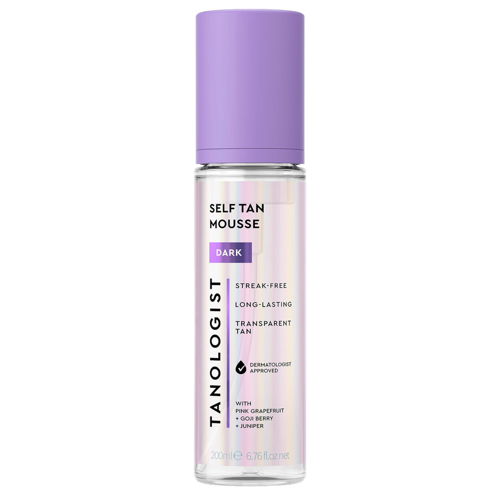 Tanologist Medium Self Tan Mousse, Streak-Free, Natural Glow, 6.76 oz | Self tanner for summer, quick-dry mousse, express tan, zero transfer, lasts 7 days