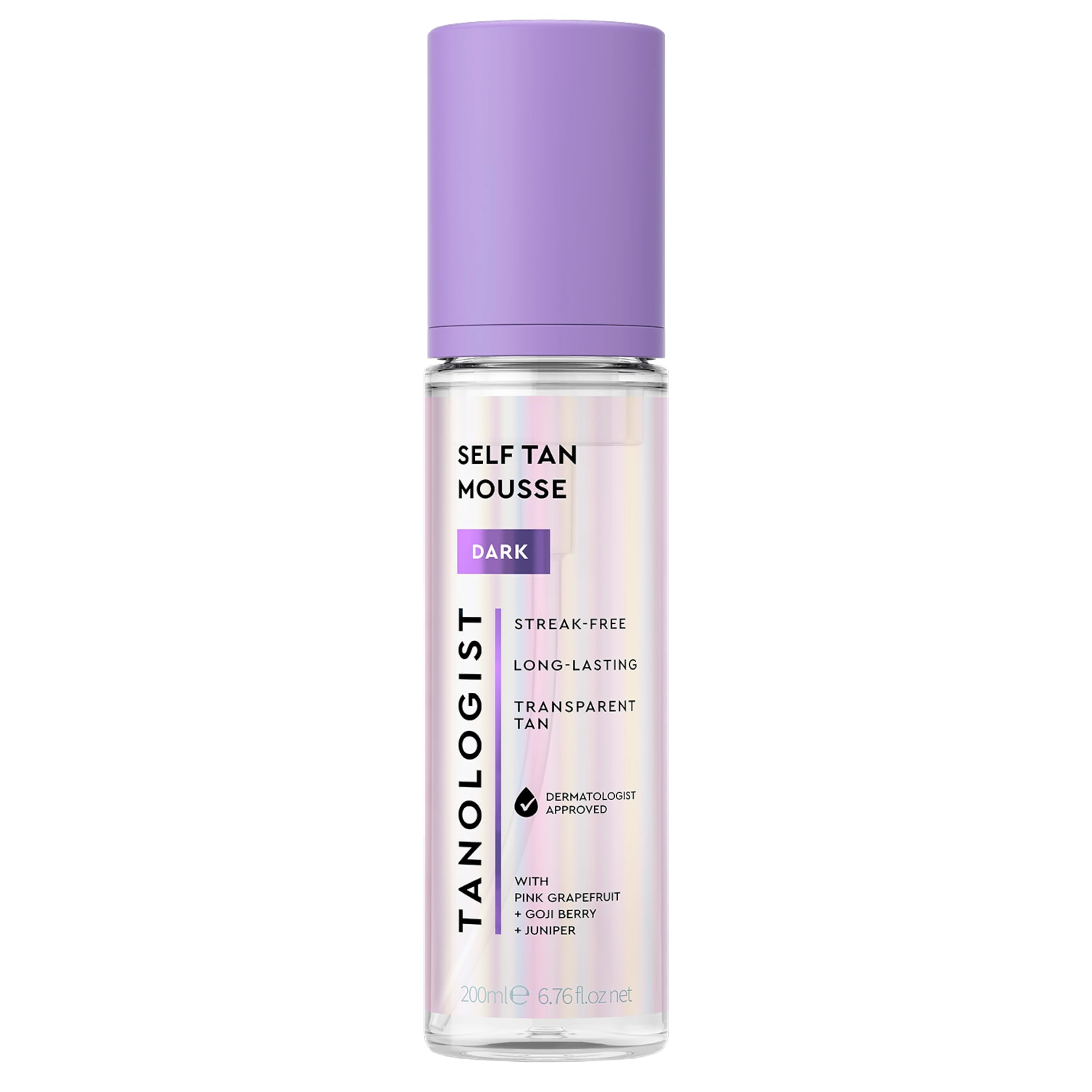 Tanologist Medium Self Tan Mousse, Streak-Free, Natural Glow, 6.76 oz | Self tanner for summer, quick-dry mousse, express tan, zero transfer, lasts 7 days