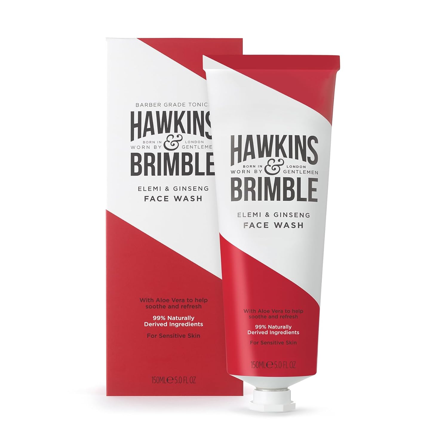 Buy now Hawkins & Brimble - Mens Face Wash, 150ml - Aloe Vera Face Wash for Sensitive Skin, Cool Assist in Removal of Excess Oil, Soothe, Refresh, Cleansing & Remove Dirt - Elemi & Ginseng Signature Fragrance at indiglob india