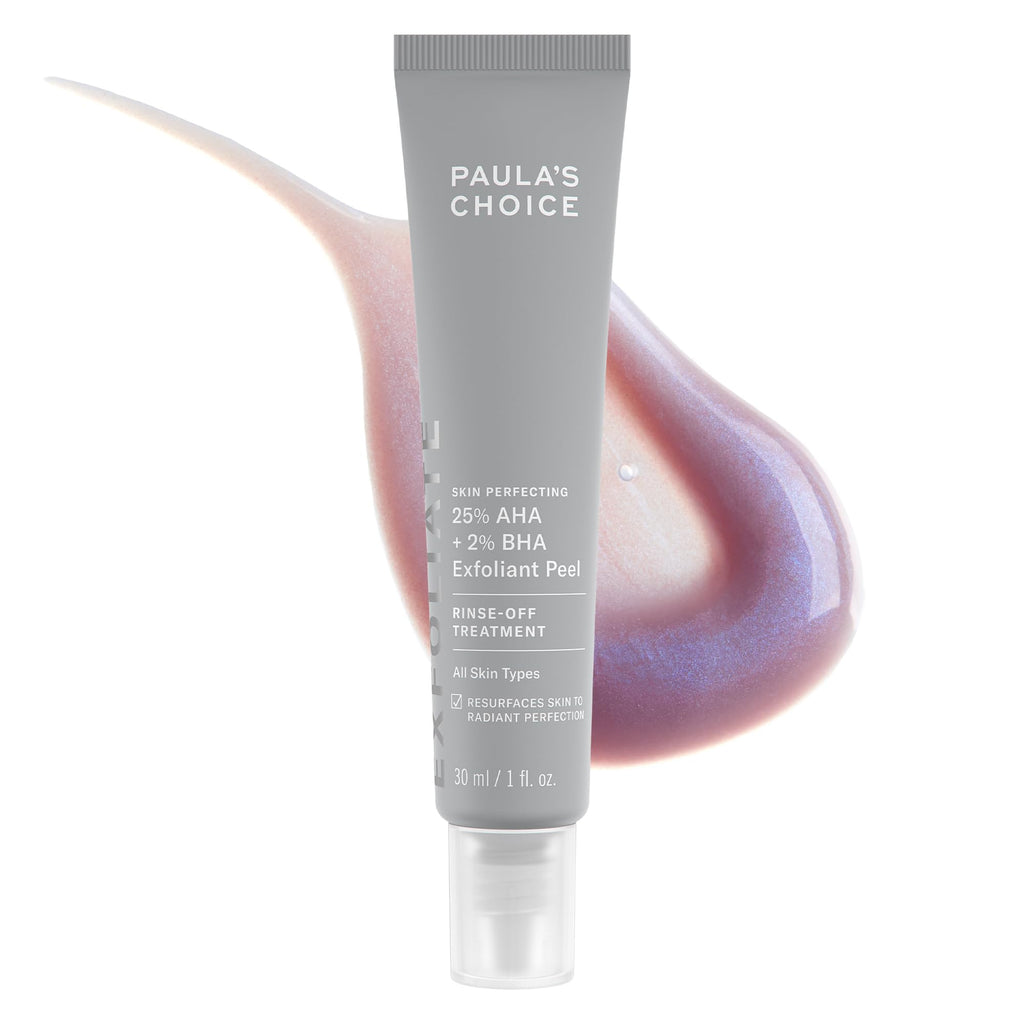 Buy now Paula's Choice Skin Perfecting 25% AHA + 2% BHA Face Exfoliant Peel, Facial Exfoliant Peel Rinse Off Treatment, All Skin Types, Fragrance-Free, 1 Oz at indiglob india