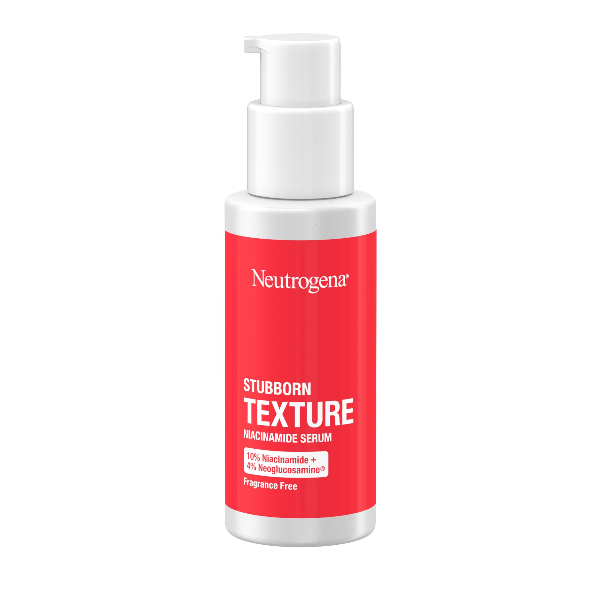 Buy now Neutrogena Stubborn Texture Resurfacing Serum With 10% Niacinamide & 4% Neoglucosamine designed for Acne-Prone, Improves Uneven Skin Tone & Refines Texture, Fragrance-Free, 1 fl. oz at indiglob india
