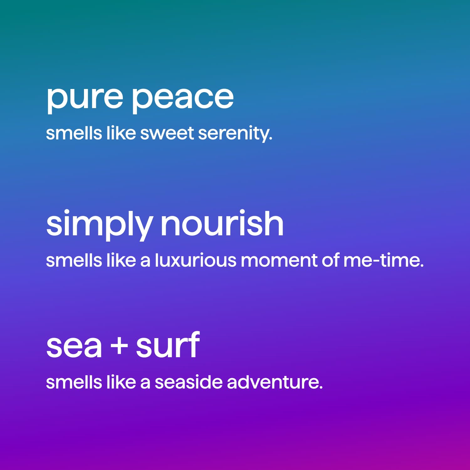 method Body Wash Gift Set, Pure Peace, Simply Nourish, Sea + Surf, 3.4 oz | Travel Size Bottles, Gift Set, Soothing Formulas, Leaves Skin Feeling Soft & Moisturized, Rich Lather, Made Without Parabens