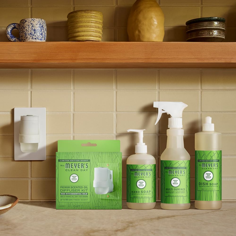 MRS. MEYER'S CLEAN DAY Liquid Hand Soap, Fresh Cut Grass, 12.5 oz, 3 Pack