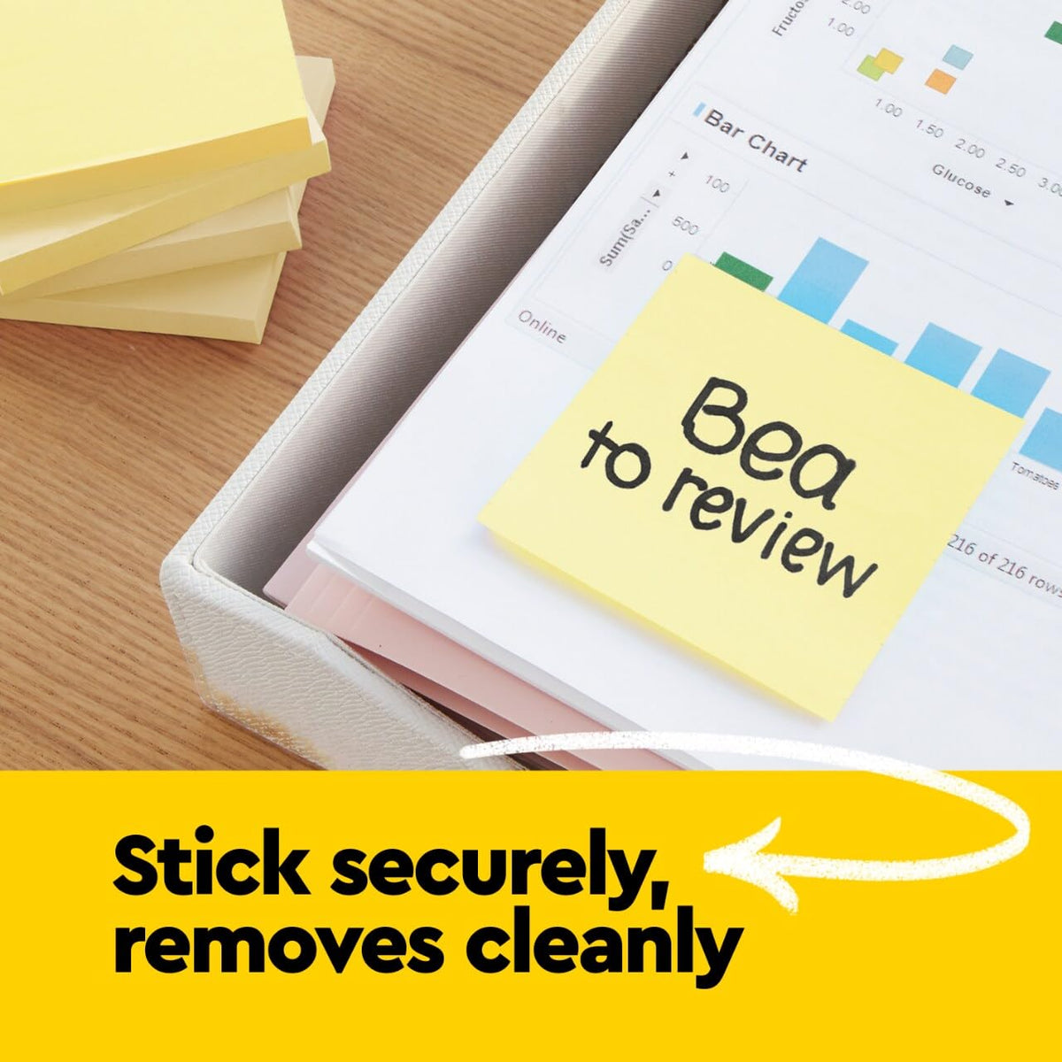 Post-it Pop-up Notes, 3 x 3 in, Canary Yellow, 6 Lined Pads, 100 Sheets/Pad