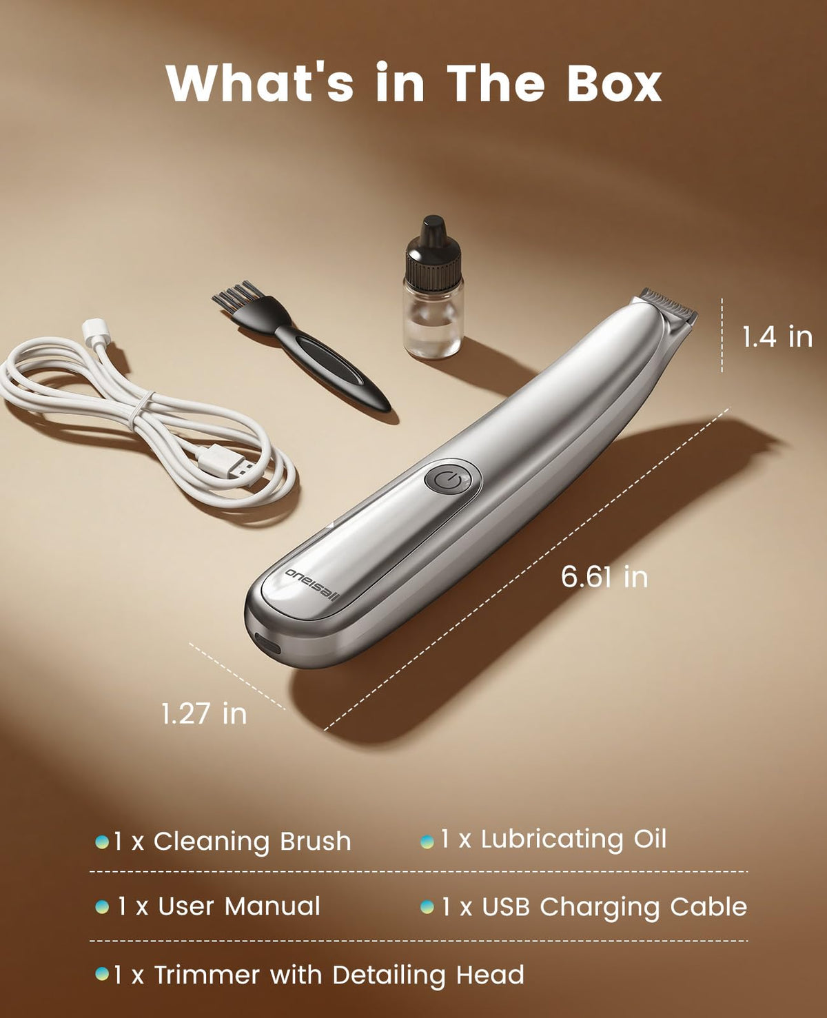 oneisall Dog Paw Trimmer with LED Light & Skin-Friendly Curved Blade