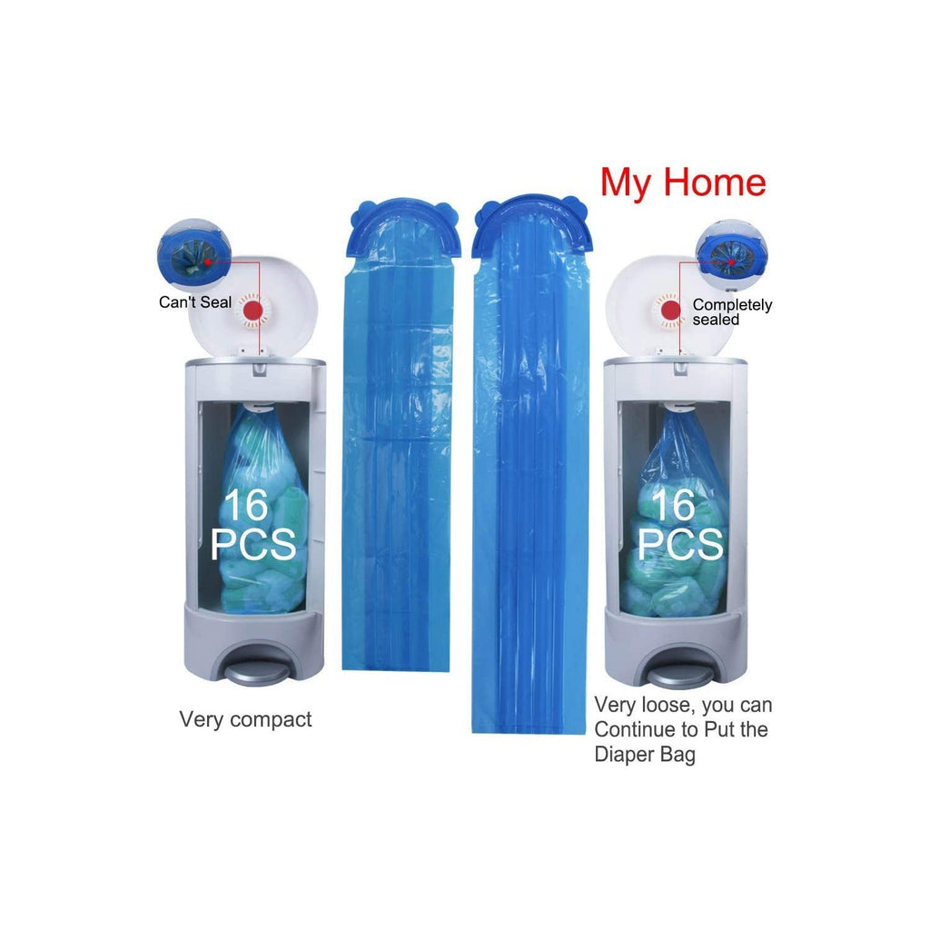 Diaper Pail Refill Bags, 1088 Counts, 34 Bags, Fully Compatible with Arm&Hammer Disposal System