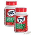 Move Free Advanced Joint Support, Glucosamine, Chondroitin + MSM - 120 ct | Supports Mobility Comfort Strength Flexibility & Bone, 40 Servings, Bone & Joint Support Supplement tablets, Fruitx-B