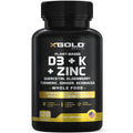 Vitamin D, K2, K1, Zinc, Quercetin, Elderberry, Turmeric, Ginger & Echinacea Whole Food Supplement 8 in 1- D3 5000 IU Plant-Based from Lichen, Vitamin K (K2 MK7, MK4, K1), D3 K2 Vitamins -120 Capsules