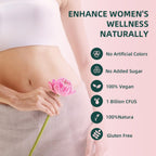Women Gummies for pH Balance, Premium Feminine Vaginal Health Probiotics Her Gummy, Immune Support, Vegan, Gluten-Free, Pineapple Flavour 60 Gummies 30 Servings