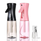 3 Pack Spray Bottles, 2-Pack Continuous Spray Bottles,Fine Water Mist Spray Bottles for Hair 6.8 OZ (200 ML) and 1oz 30ml Travel Spray Bottle Mister for Cleaning,Hairstyling,Plants,Pets Pink Black