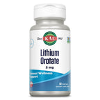 KAL Lithium Orotate 5 mg, 120 VegCaps | Mood & General Wellness Support, Highly Bioavailable Low Dose Lithium Supplement, 120 Servings, Vegan & Lab Verified