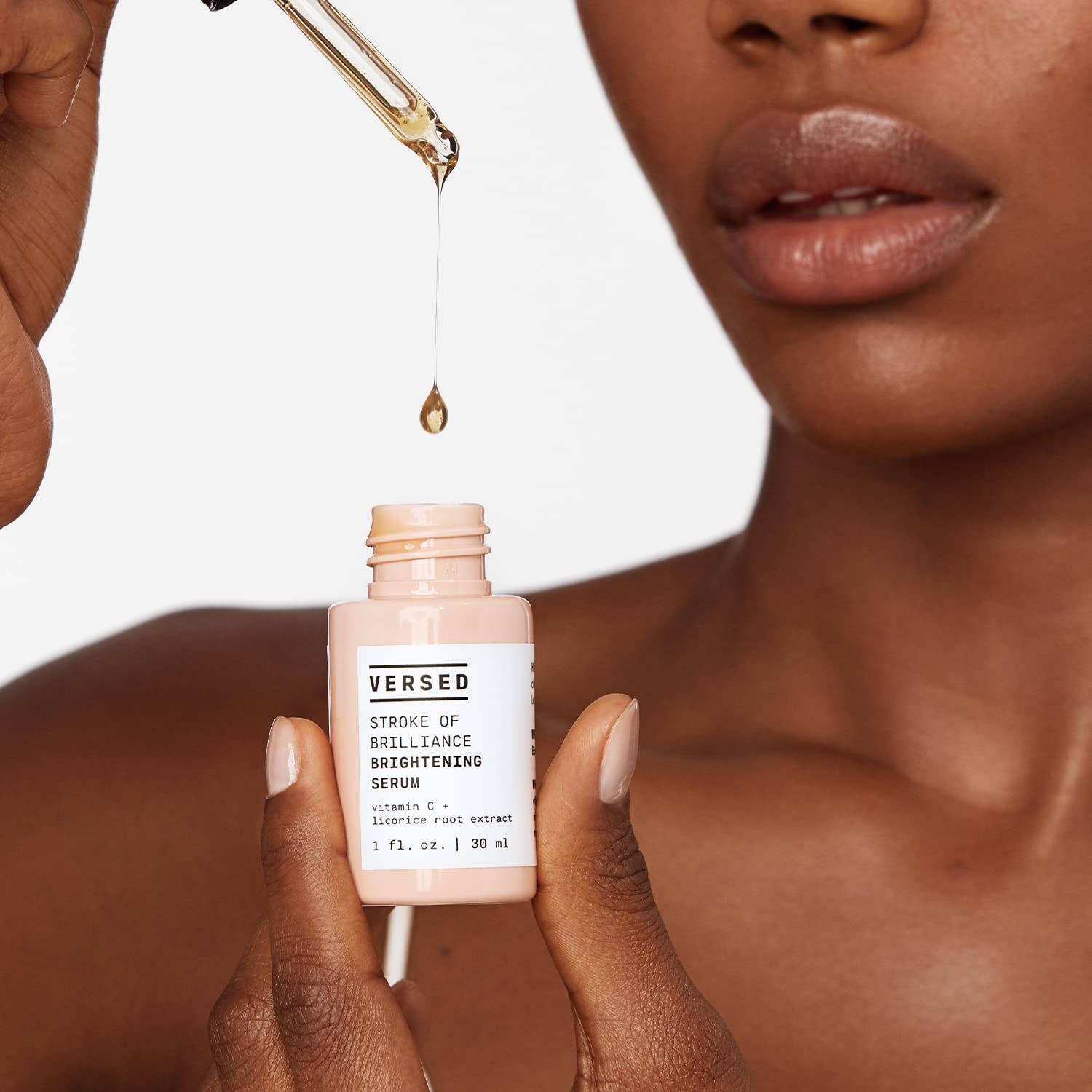 Buy now Versed Stroke of Brilliance Brightening Serum - Discoloration Correcting Serum with Vitamin C + Licorice Root to Even Skin Tone - Firming, Hydrating, and Strengthening Skin Care - Vegan (1 fl oz) at indiglob india
