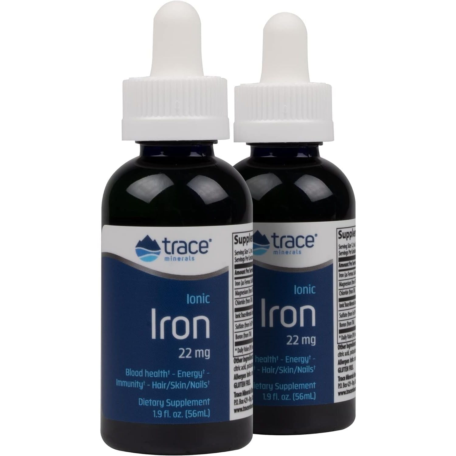 Buy now Trace Minerals Ionic Iron 22 mg - Dietary Supplement to Support Immune System Health & Energy - Liquid Ionic Trace Mineral Supplement with Ferrous Sulfate - 1.9 fl oz (About 46 Servings) 0.95 Fl Oz (Pack of 2) at indiglob india