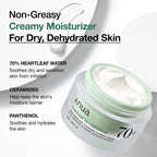 Buy now Soothing Cream with 70% Heartleaf by Anua at indiglob india