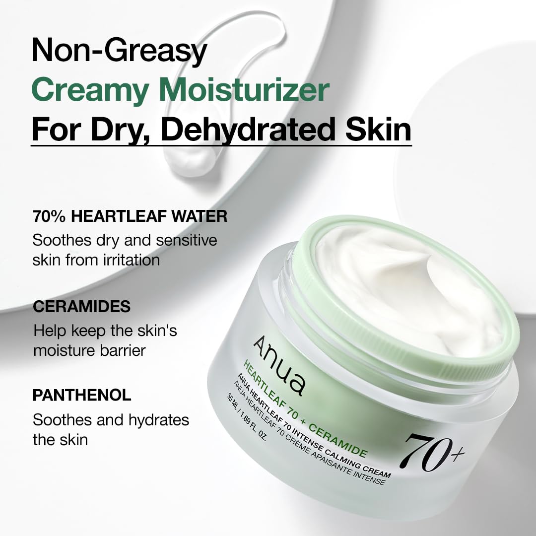 Buy now Soothing Cream with 70% Heartleaf by Anua at indiglob india