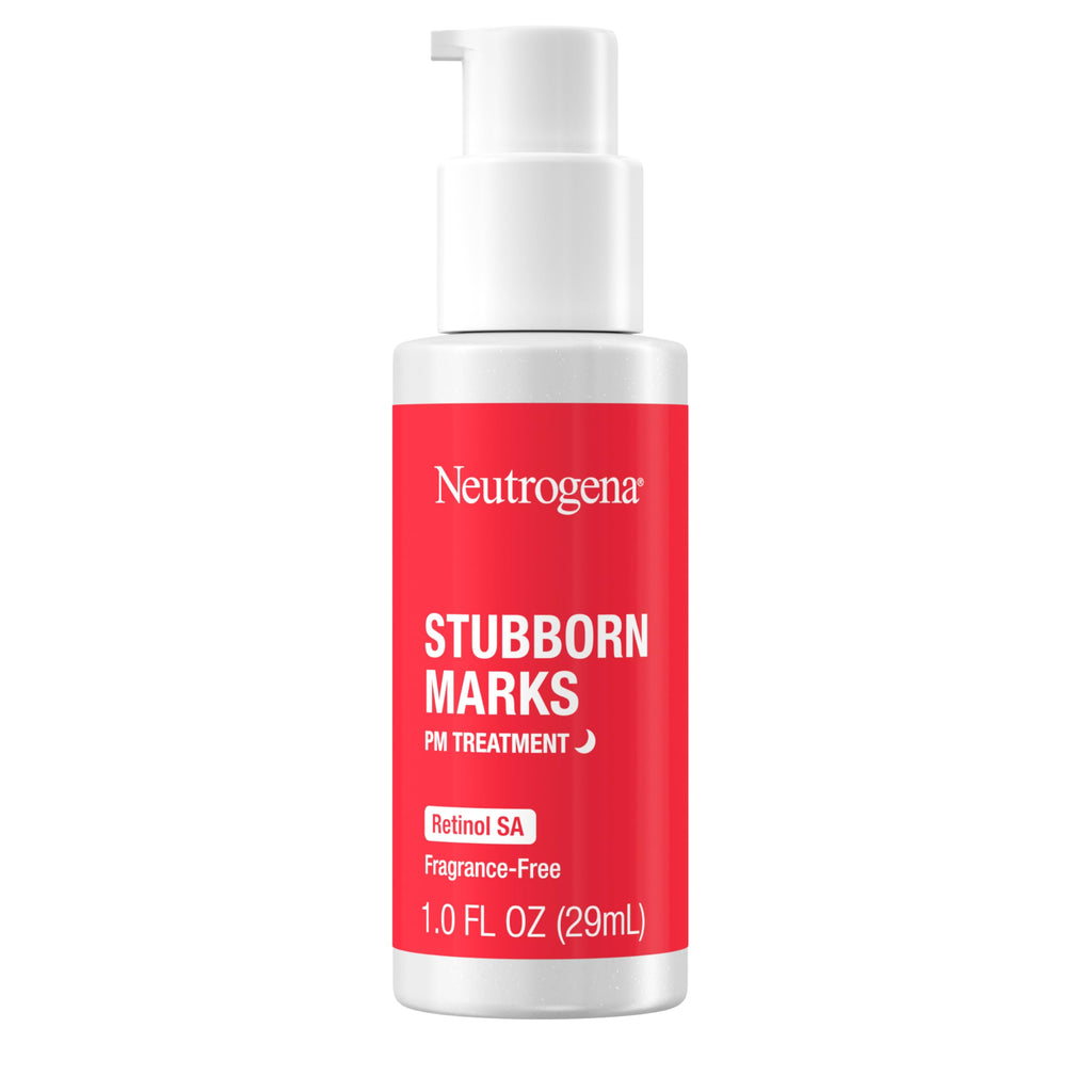 Buy now Neutrogena Retinol SA, Stubborn Marks PM Treatment, Face-Exfoliating Treatment to Help Reverse the Look of Post-Acne Marks & Uneven Skin Tone, Non-Comedogenic, PM Treatment, unscented, 1.0 Fl Oz at indiglob india