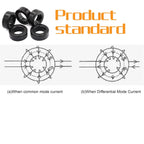 Buy now 5pcs 42X24X16mm Toroid Core,Ferrite Rings Toroid Core Iron (Black) at indiglob india