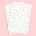 xo, Fetti 524pc Kids Unicorn Nail Stickers | Birthday Girl Party Favors, DIY Home Activity, Gift, Cute Nail Transfer, Rainbow, Butterfly, Easter Basket