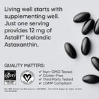 Buy now Sports Research Vegan Icelandic Astaxanthin 12mg with Organic Coconut Oil | Vegan Certified & Non-GMO Project Verified Dietary Supplement - 60 Veggie Softgels (2 Month Supply) at indiglob india