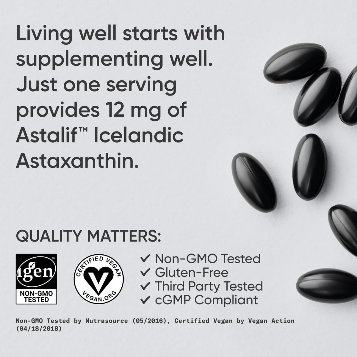 Buy now Sports Research Vegan Icelandic Astaxanthin 12mg with Organic Coconut Oil | Vegan Certified & Non-GMO Project Verified Dietary Supplement - 60 Veggie Softgels (2 Month Supply) at indiglob india