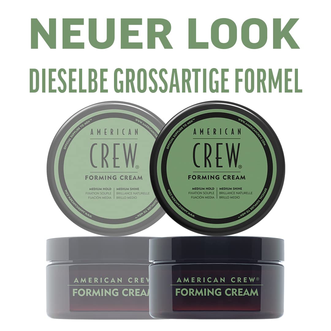American Crew Men's Hair Forming Cream (OLD VERSION), Like Hair Gel with Medium Hold & Medium Shine, 3 Oz (Pack of 1)