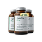 ALGAECAL Plus Calcium Supplement for Bone Density, D3 K2, 120 Caps, 3 Packs | Organic red algae calcium with D3 (1600 IU), K2 MK-7 (100mg), magnesium (350mg) & trace minerals for stronger bones.