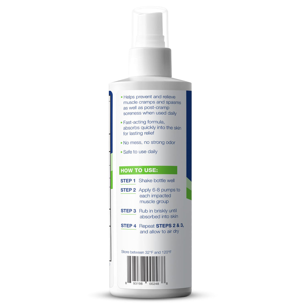 Buy now Theraworx Relief for Muscle Cramps Spray Fast-Acting Muscle Spasm, Leg Soreness with Magnesium Sulfate - 7.1 oz - 1 Count at indiglob india
